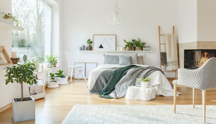 A clean, minimalist apartment.